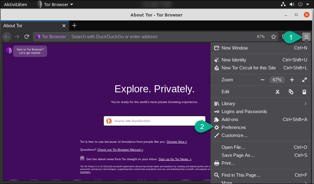 linux start tor browser hyrda